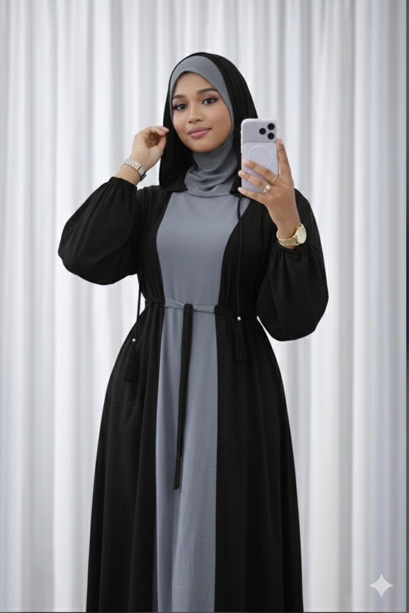 Full dress - black and grey