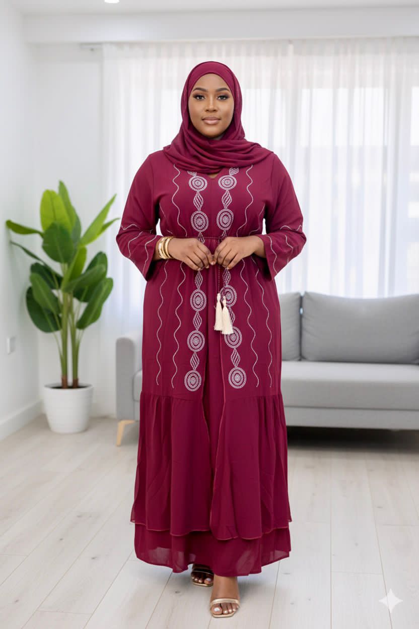 Full dress - pinkish red
